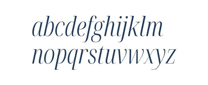 Noto Serif Display ExtraCondensed Light Italic Lowercase