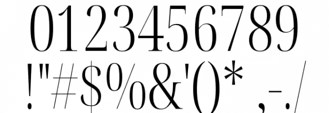 Noto Serif Display ExtraCondensed Light Font OTHER CHARS