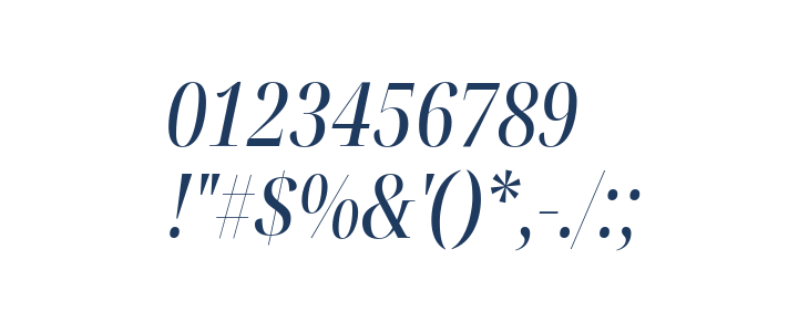 Noto Serif Display ExtraCondensed Medium Italic Other Characters