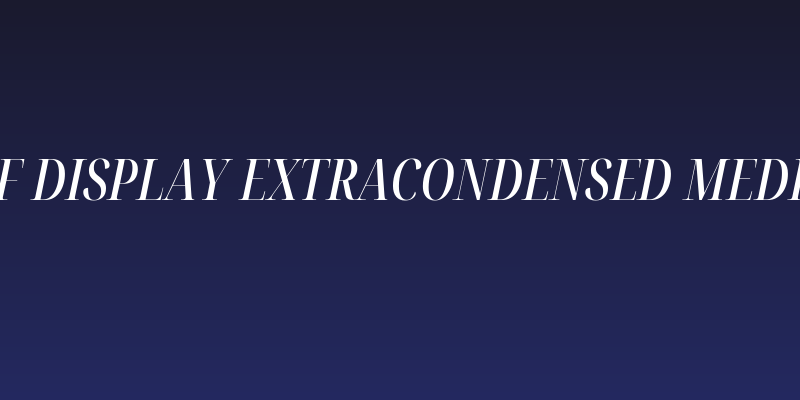 Noto Serif Display ExtraCondensed Medium Italic Social Header