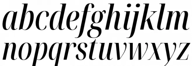Noto Serif Display ExtraCondensed Medium Italic Fuentes MINÚSCULAS