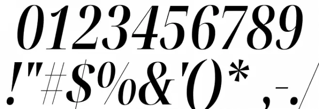 Noto Serif Display ExtraCondensed SemiBold Italic Font OTHER CHARS