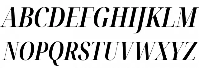 Noto Serif Display ExtraCondensed SemiBold Italic Fonte MAIÚSCULAS