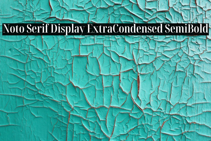 Noto Serif Display ExtraCondensed SemiBold Example 3
