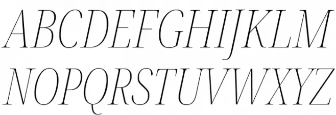 Noto Serif Display ExtraCondensed Thin Italic Шрифта ВЕРХНИЙ
