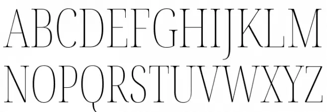 Noto Serif Display ExtraCondensed Thin Шрифта ВЕРХНИЙ