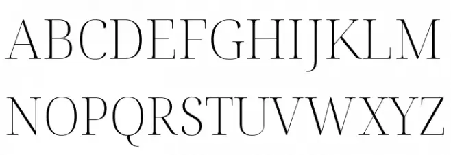 Noto Serif Display ExtraLight Fonte MAIÚSCULAS