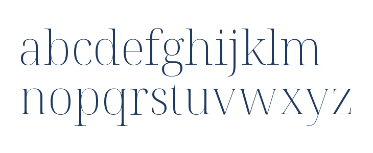 Noto Serif Display ExtraLight Lowercase