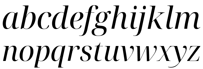 Noto Serif Display Italic Font LOWERCASE