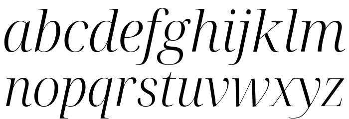 Noto Serif Display Light Italic Font LOWERCASE