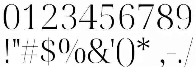 Noto Serif Display Light Font OTHER CHARS