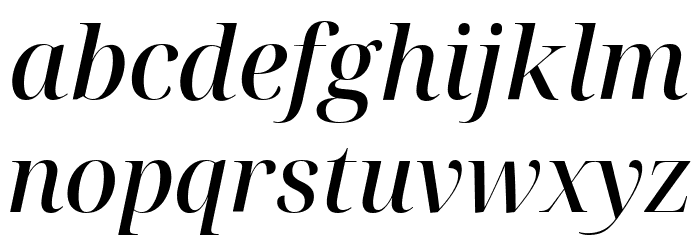 Noto Serif Display Medium Italic Font LOWERCASE