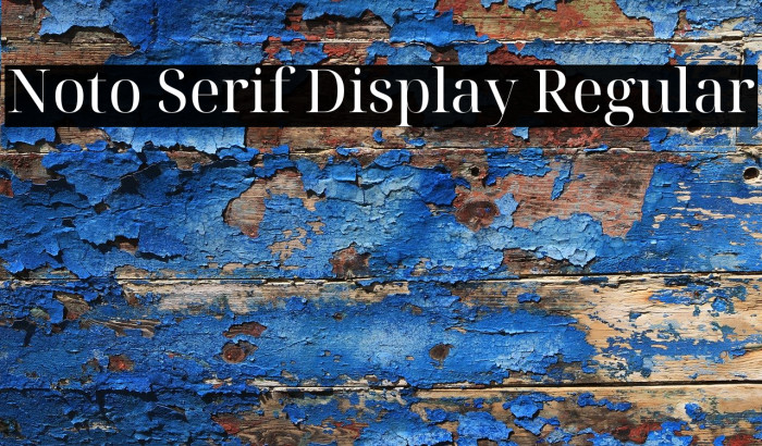 Download Noto Serif Display Regular Font Ffonts Net SVG Cut Files