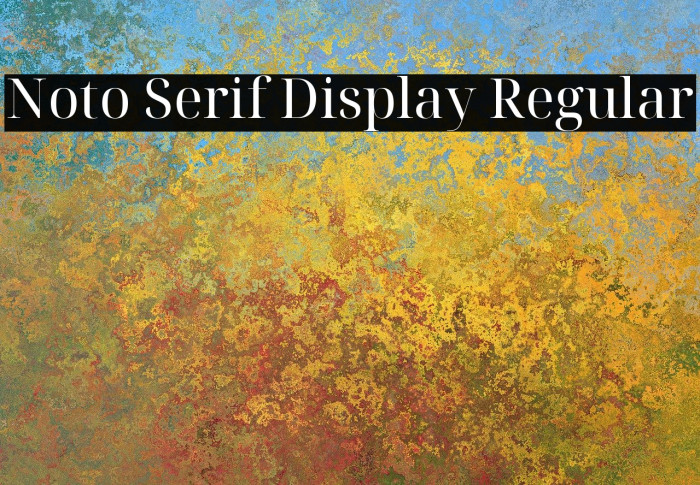 Download Noto Serif Display Regular Font Ffonts Net SVG Cut Files