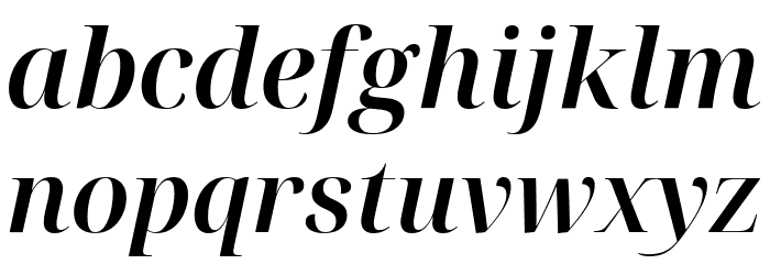 Noto Serif Display SemiBold Italic Font LOWERCASE