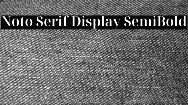 Noto Serif Display SemiBold Example 1