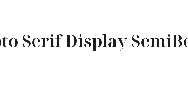 Noto Serif Display SemiBold Logo
