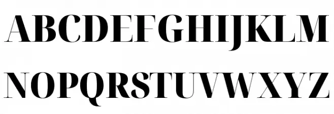 Noto Serif Display SemiCondensed Black Caratteri MAIUSCOLE