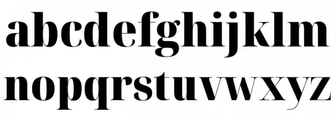 Noto Serif Display SemiCondensed Black Fuentes MINÚSCULAS