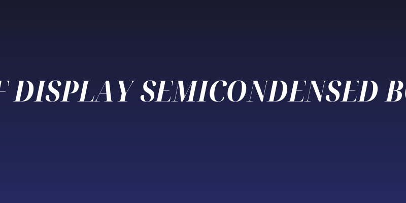 Noto Serif Display SemiCondensed Bold Italic Social Header