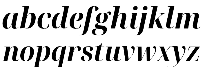 Noto Serif Display SemiCondensed Bold Italic Font LOWERCASE