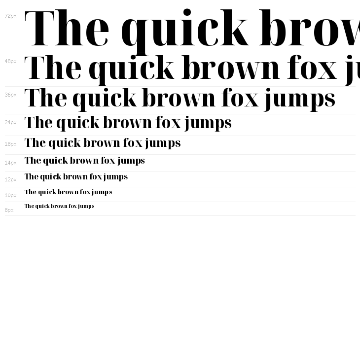 Noto Serif Display SemiCondensed ExtraBold Waterfall