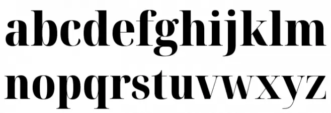 Noto Serif Display SemiCondensed ExtraBold Font LOWERCASE