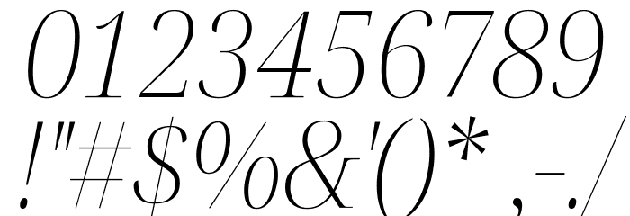Noto Serif Display SemiCondensed ExtraLight Italic Font OTHER CHARS