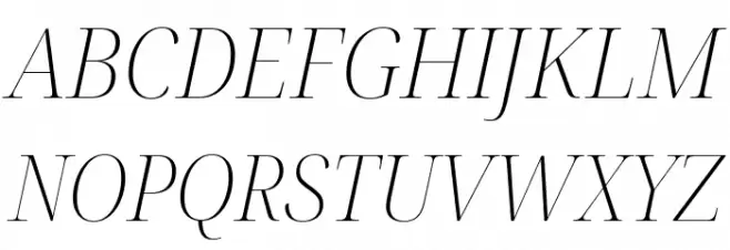 Noto Serif Display SemiCondensed ExtraLight Italic Шрифта ВЕРХНИЙ