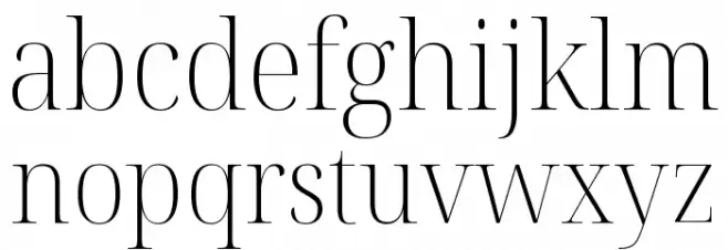Noto Serif Display SemiCondensed ExtraLight Polices MINUSCULES