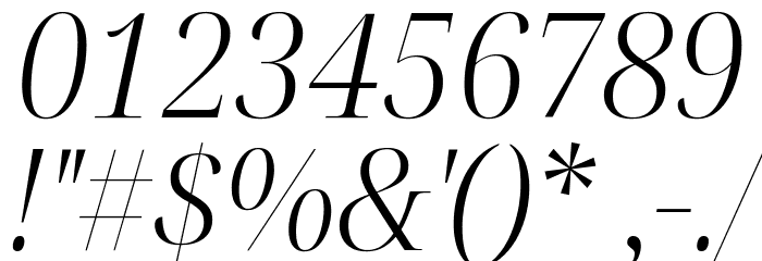 Noto Serif Display SemiCondensed Light Italic Font OTHER CHARS
