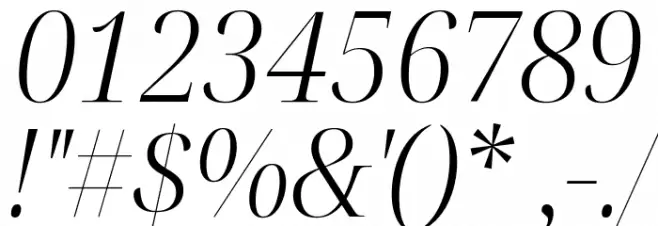Noto Serif Display SemiCondensed Light Italic Font OTHER CHARS