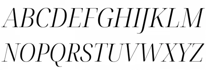 Noto Serif Display SemiCondensed Light Italic फ़ॉन्ट अपरकेस