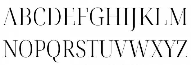Noto Serif Display SemiCondensed Light 字体 大写