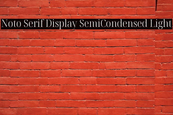 Noto Serif Display SemiCondensed Light Example 2