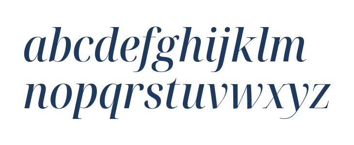 Noto Serif Display SemiCondensed Medium Italic Lowercase