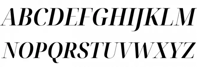 Noto Serif Display SemiCondensed SemiBold Italic Fonte MAIÚSCULAS
