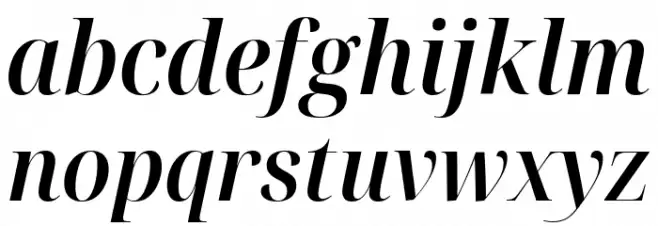 Noto Serif Display SemiCondensed SemiBold Italic Schriftart Kleinbuchstaben