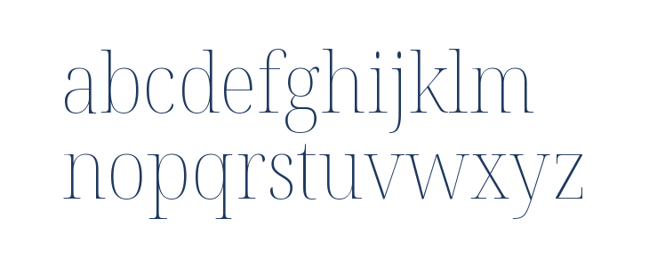 Noto Serif Display SemiCondensed Thin Lowercase