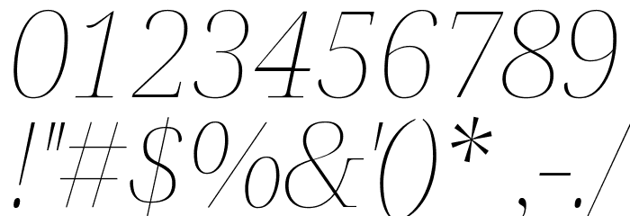 Noto Serif Display Thin Italic Font OTHER CHARS
