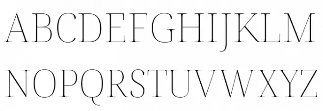 Noto Serif Display Thin Fonte MAIÚSCULAS