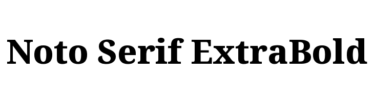 Noto Serif ExtraBold  フリーフォントのダウンロード