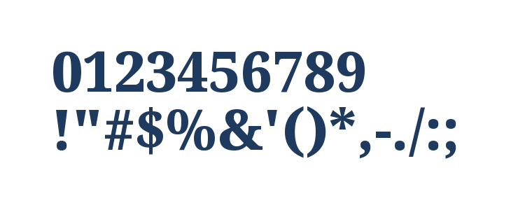 Noto Serif ExtraBold Other Characters