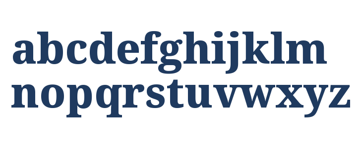Noto Serif ExtraBold Lowercase