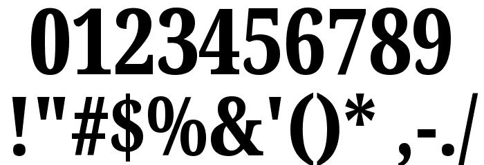 Noto Serif ExtraCondensed ExtraBold Font OTHER CHARS