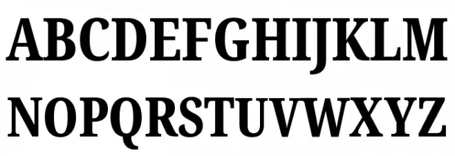 Noto Serif ExtraCondensed ExtraBold خط أحرف كبيرة