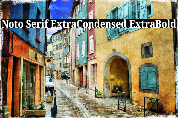 Noto Serif ExtraCondensed ExtraBold Font examples