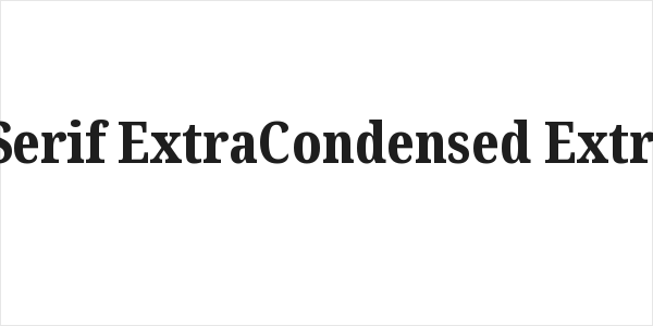 Noto Serif ExtraCondensed ExtraBold Logo