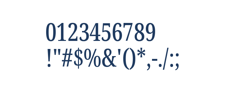 Noto Serif ExtraCondensed Medium Other Characters
