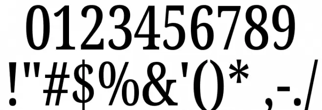 Noto Serif ExtraCondensed Medium Font OTHER CHARS